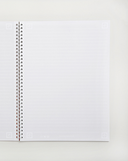 WIRE A4 LINED NOTEBOOK - Whitelines